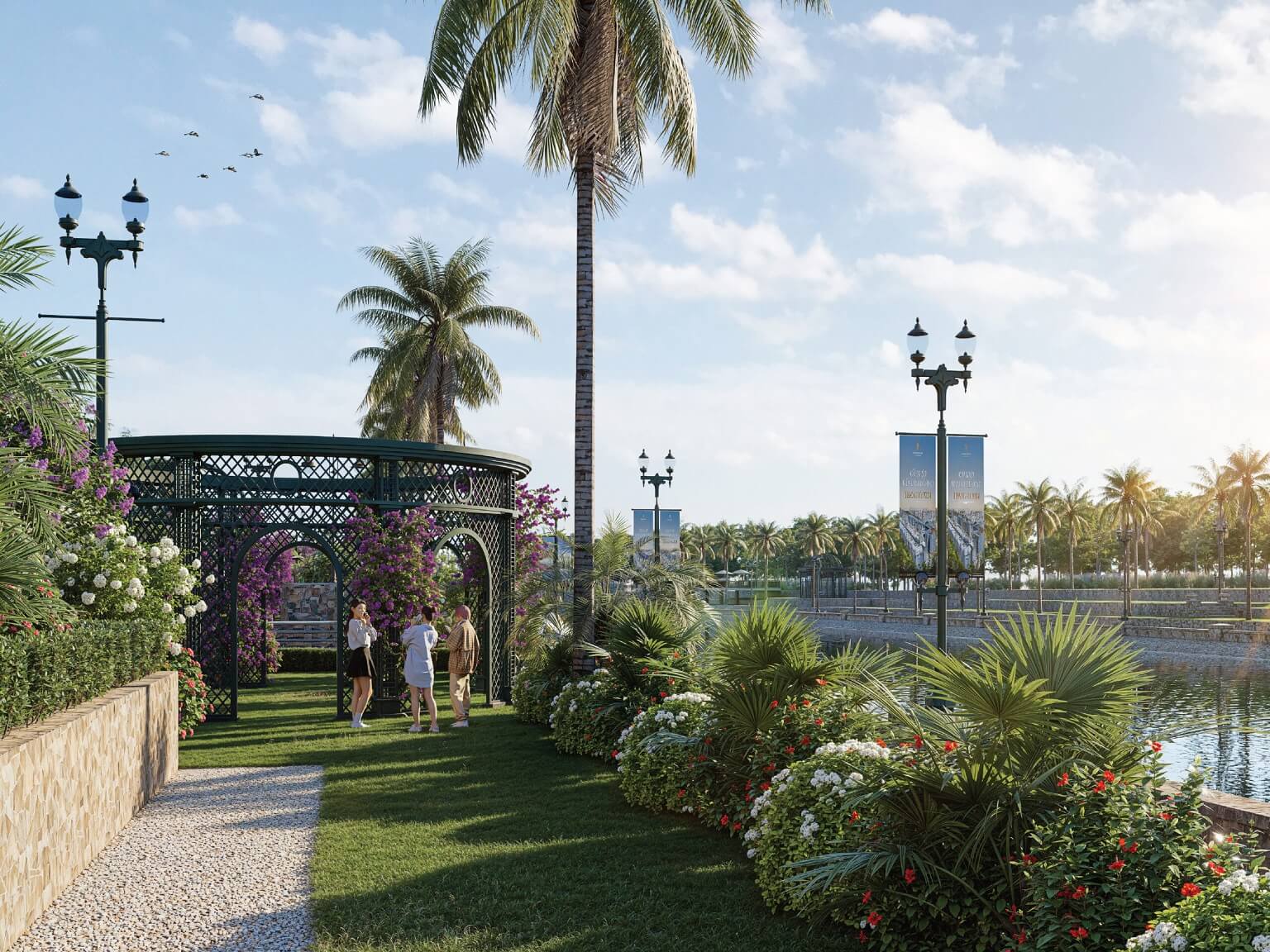tiện ích dự án noble palace riverside cẩm đình phúc thọ